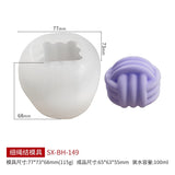 HULIANFU Scented Candle Mold DIY Wool shape Candle Silicone Casting Mold Handmade Candle Soap Making Wax Mold Handcraft Home Decoration