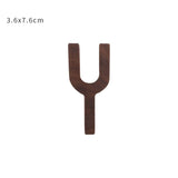 HULIANFU NEW Nordic Style Black Walnut Letter Decorative Letters Combination Wall Decoration DIY Letter Home Decoration Wooden Alphabet
