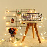 HULIANFU Nordic Home Wall Decoration Iron Grid Decor Photo Frame Postcards DIY Wall Art Display Mesh Storage Shelf Organizer Rack Holder