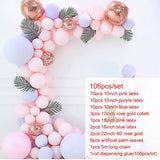 HULIANFU Wedding Balloon Kit Balloons Arch Decoration Birthday Baby Shower Party Birthday Wedding Balloon Decoration Balloons Sets Arch