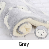 HULIANFU Pet Sleeping Mat Cat Bed Dog Bed Thickened Pet Soft Wool Mat Blanket Mmattress Household Portable Washable Warm Carpet