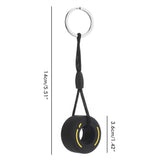 HULIANFU Simulation Cartoon Small Tire Keychain PVC Soft Rubber Key Ring Car Decoration Accessories PVC tire keychain Car pendant