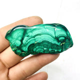 HULIANFU Natural Rock Zambian Malachite Rough Stone Specimen Home Spirit Decoration Life Crystal Gift Anti-decay and Negative Energy