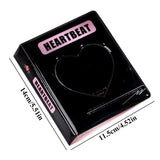 HULIANFU Kpop Card Binder 3inch Photo Album Hollow Love Heart Model Photocard Holder Plaid Album Instax Mini Album For Cards Collect Book