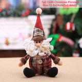 HULIANFU Santa Claus Christmas Doll Merry Christmas Decorations for Home Elk Christmas Ornaments Xmas Tree Decor  Navidad Natal Gifts