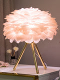 HULIANFU table lamps for bedroom modern luxury living room led feather lamp for bedroom bedside lamp desk lamp aesthetic girl cute nordic