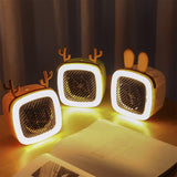HULIANFU Portable Mini Heaters for Home Cute Electric Heaters Hot Fan Heater Plug in Winter Warmer Overheat Protection Small Warmer Mute