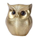 HULIANFU Nordic Style Owls Ornament Owl Resin Craft Lovely Bird Miniatures Figurines for Home Decor Living Room Bedroom Office Decoration