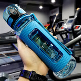 HULIANFU UZSPACE Sport Water Bottles BPA Free Portable Gym Anti-fall Leak-proof Large Capacity Fitness Kettle Tritan Plastic Drink Bottle