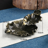 HULIANFU Leaf Tower Incense Ceramic Burner Fragrance Holder Backflow Censer Creative Aromatherapy Smoke Reflux Incense Stick Incense