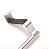 HULIANFU Over Door Towel Rack Bathroom Kitchen Cabinet Shelf Rack Stainless Steel Towel Hanging Holder Household Storage Supplies