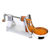 HULIANFU Multifunctional Vegetable Cutter Stainless Steel Blade Manual Food Spiral Slicer Grater Cutter Potato Carrot Grater Kitchen Tool