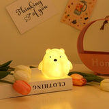HULIANFU W&amp;G Kawaii Night Light Cartoon Creative Night Light Unplugged Bunny Decoration Bedroom Bedside Lamp Desk Lamp Home Decoration