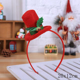 HULIANFU 2023 Christmas Headband Santa Tree Elk Antlers Hair Accessories for Girls Headwear Reindeer Ornaments Elk Ears Christmas Decorations