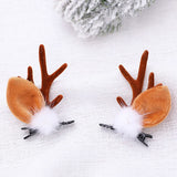 HULIANFU 2023 Christmas Headband Adornment Cute Antler Festival Style Headband Reindeer Ornaments Party Horns Cosplay Accessories
