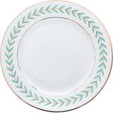 HULIANFU Korean Green Leaf Dinner Plate Soup Bowl Coffee Cup Saucer Set Ins Beautiful Dessert Salad Ceramic Plate for Food Crockery