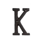 HULIANFU Metal Letters Numbers Cast Iron Decoration House Sign Doorplate DIY Cafe Wall CLH@8