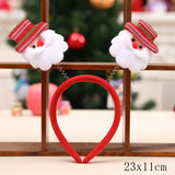 HULIANFU 2023 Christmas Headband Santa Tree Elk Antlers Hair Accessories for Girls Headwear Reindeer Ornaments Elk Ears Christmas Decorations