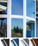 HULIANFU Window Privacy Film Sun Blocking Mirror Reflective Tint One Way, Heat Control Vinyl Anti UV Window Stickers for Home and Office