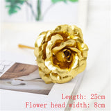 HULIANFU Valentines Day Gift for Girlfriend Eternal Rose LED Light Foil Flower In Glass Cover Mothers Day Wedding favors Bridesmaid Gift