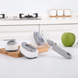 HULIANFU Long-handled hydraulic pot-washing brush automatic liquid-filling sponge dish-washing brush cleaning brush hydraulic pot-washing