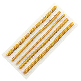 HULIANFU Pearl Rope Wave Flower Gemstone Shape Cake Side Lace Silicone Sugarcraft Mold Fondant Cake Decorating Tools