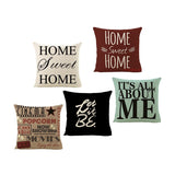 HULIANFU Popular phrase words letters printed couch cushion home decorative pillows 45x45cm square cushions without core "Love you more"