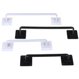 HULIANFU Self Adhesive Wall Mounted Bathroom Towel Bar Shelf Rack Holder Toilet Roll Paper Hanging Hanger S/L Size