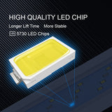 HULIANFU Super Slim LEDs Aquarium Lighting Aquatic Plant Light 18-75CM Extensible Waterproof Clip on Lamp For Fish Tank 90-260V