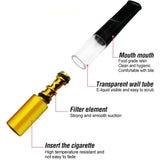 HULIANFU Mini Filtration Tobacco Tar Filter Cleanable Microfilter Cigarette Holder Recyclable Smoke Mouthpiece Filtration Smoking Gadgets