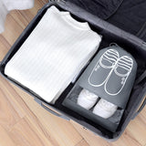 HULIANFU Shoes Storage Bag Closet Organizer Non-woven Travel Portable Bag Waterproof Pocket Clothing Classified Hanging Bag 5pcs L size
