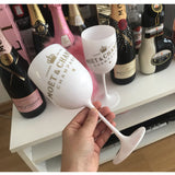 HULIANFU Wine Glasses PARTY White Champagne Coupes Cocktail Glass Champagne Flutes Wine Cup Goblet Plastic Beer Glass  Whiskey Glass