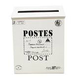 HULIANFU Retro Metal Mailboxes Wall Mounted Mail Box Mailbox Bucket Newspaper Letter Box Post Garden Decoration Garden Supplies