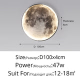 HULIANFU Modern LED Wall Lamp Moon Indoor Lighting For Bedroom Living Hall Room HOME Decoration Fixture Lights decorate Lusters Lamps
