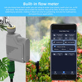 HULIANFU New Tuya Water Flow Monitor WIFI Smart Sprinkler Timer Wireless Water Saving Valve Remote Control Waterting Timer Alexa Google