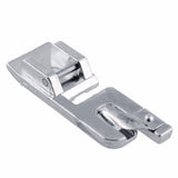 HULIANFU Rolled Hem Foot For Brother Janome Singer Silver Bernet Metal Foot Patchwork Hem Feet Sewing Machine Accessories Tools