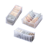 HULIANFU Underwear Bra Organizer Storage Box Drawer Closet Organizers Divider Boxes For Underwear Scarves Socks Bra