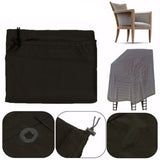 HULIANFU Stacked Chair Dust Cover Storage Bag Outdoor Garden Patio Furniture Protector High Quality Waterproof Dustproof Chair Organizer