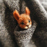 HULIANFU Non finished Handcrafted Pocket Animal Pet Doll Toy Wool Needle Felting Kit Dog Cat Fox Rabbit фетр для рукоделия фетр fieltro