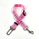 HULIANFU Pet Supplies Car Seat Belt Dog Seat Belt Dog Leash Vehicle Belt Adjustable Cushioning Elastic Reflective Safety Rope for Dog Cat