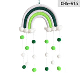 HULIANFU Nordic Cloud Rainbow Raindrop Wall Hangings Decoration For Kid Girls Bedroom Hanging Pendant Baby Bed Tent Hanging Toy Pendant