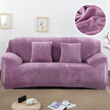 HULIANFU Plush Thick Sofa Cover for Living Room Adjustable Elastic Corner Couch Covers Sectional Slipcover Decor Sofa Chaise Cover Lounge