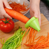 HULIANFU Kitchen Tools Vegetable Fruit  Multi-function Spiral Shredder Peeler Manual Potato Carrot Radish Rotating Shredder Grater