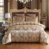 HULIANFU ROMANZO European style bedding set 3piece/set double/single/double/large double bed quilt cover + pillowcase Satin jacquard