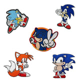 HULIANFU Sonic anime games cloth Patch Embroidered Patches For Clothing Iron On Patches On Clothes Patch DIY Garment Decoration Clothing