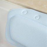 HULIANFU Soft Bathtub Pillow Headrest Waterproof PVC Bath Pillows Cushion Head Neck Rest Pillows With Suction Cups Bathroom Accessories