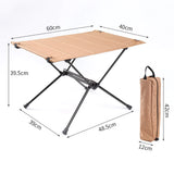 HULIANFU Outdoor Folding Table with Net Pocket Portable Foldable Aluminum Alloy Desk for Picnic Camping Garden Barbecue Desk Table