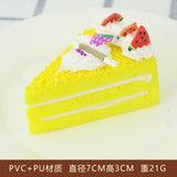 HULIANFU Simulation Fruit Cake Bread Model Food Photo Props Artificial Slicing Cake Fake Ice Cream Cake Funny Gift Cake Shop Display Dec