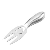 HULIANFU Kitchen Gadgets Retro Style Baking Tools Multi Functional Purpose Stainless Steel Smiley Cheese Cutlery 1Pc Silver Knife