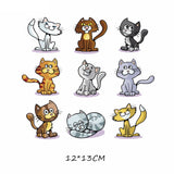 HULIANFU Iron on Cute Animal Patches Set for Clothing DIY T-shirt Applique Vinyl Unicorn Heat Transfer Clothes Stickers Thermal Press T